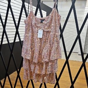 Sequin Layered Dress